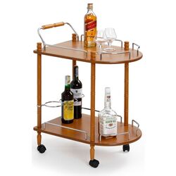 Сервировочная тележка Halmar Bar4 (Natural Wood)
