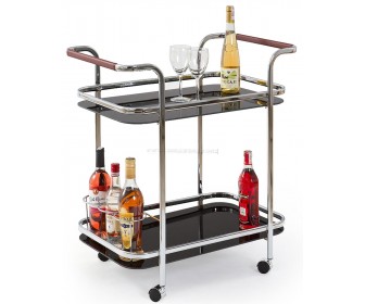 Carucior de servire Halmar Bar7 (Black/Chrome)