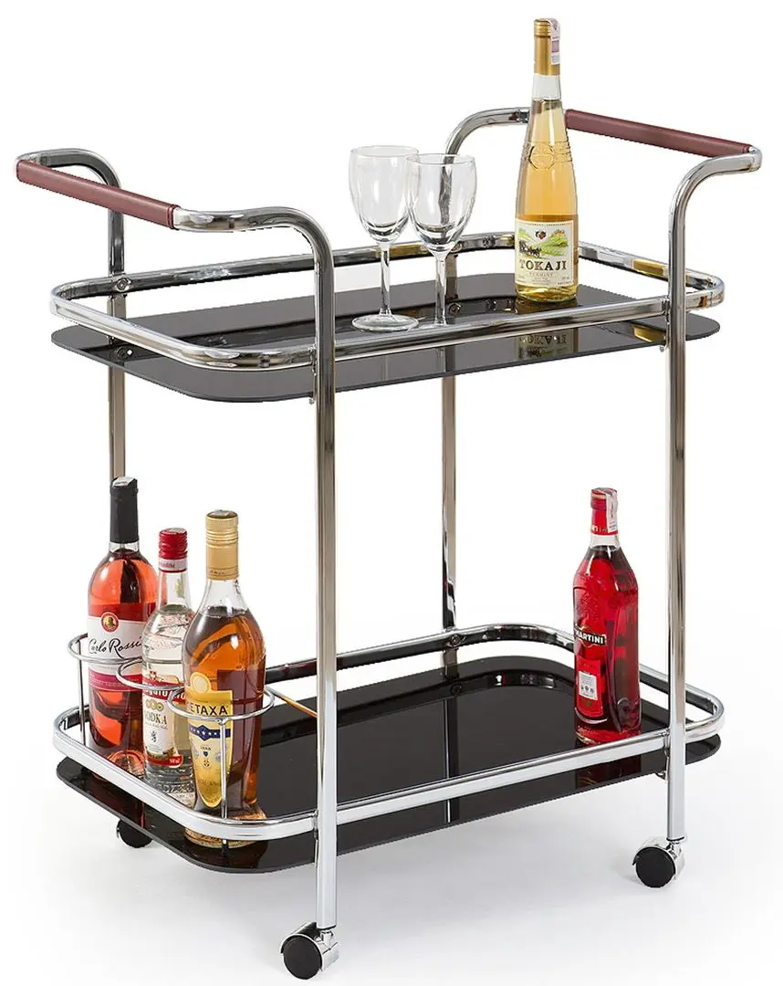 Сервировочная тележка Halmar Bar7 (Black/Chrome)