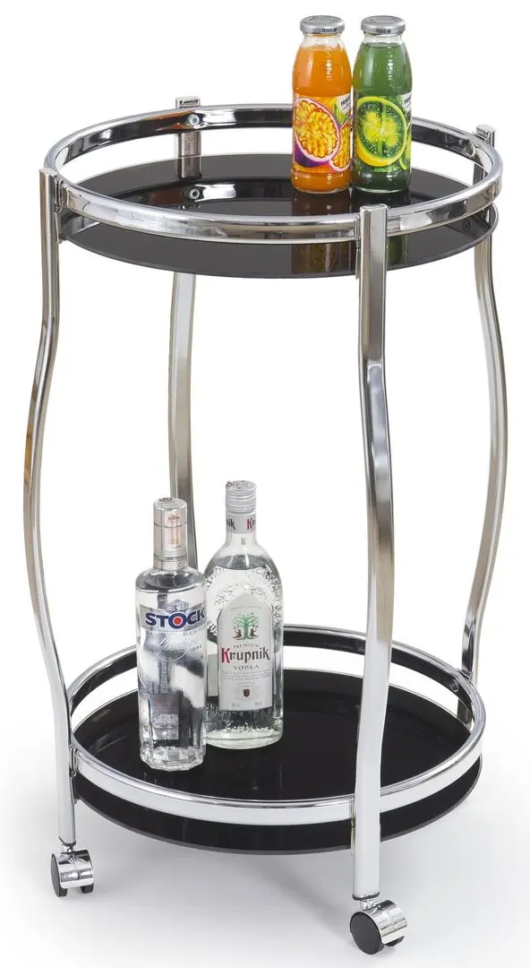 Стол сервировочный Halmar Bar8 (Black/Chrome)