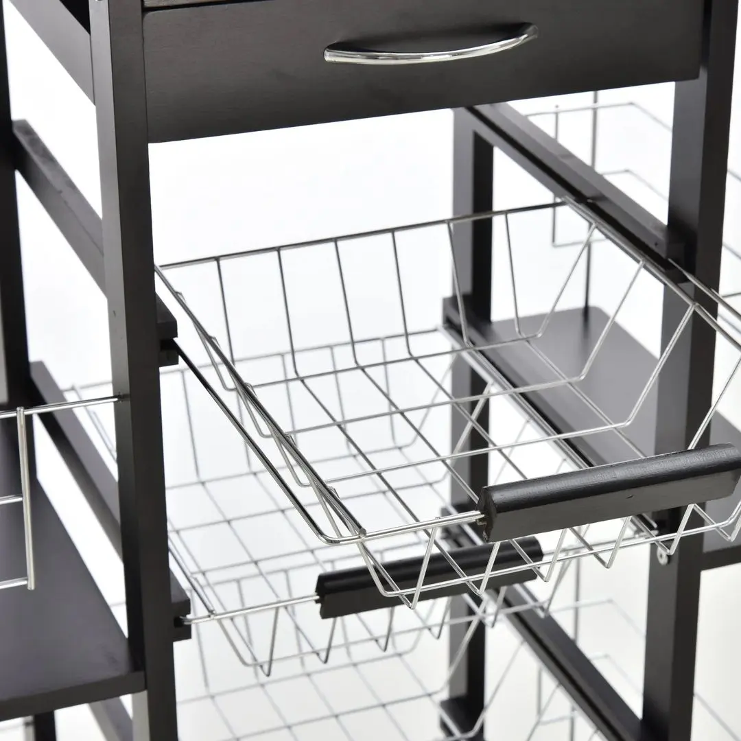 Masa de servire Homcom 801-122 57x37x83 cm (Black)