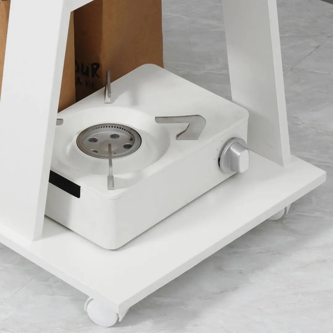 Сервировочный столик Homcom 801-292V00WT 60x38x77 cm (White)