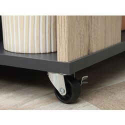 Шкафчик-тележка Homcom 801-027 (Natural/Black) Thumb