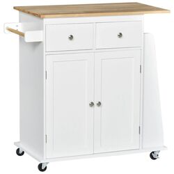 Dulap-carucior Homcom 801-163 89x45x89 cm (White/Oak) Thumb