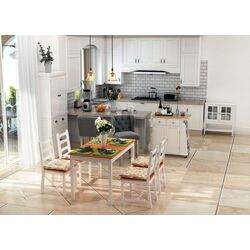 Dulap-carucior Homcom 801-163 89x45x89 cm (White/Oak) Thumb