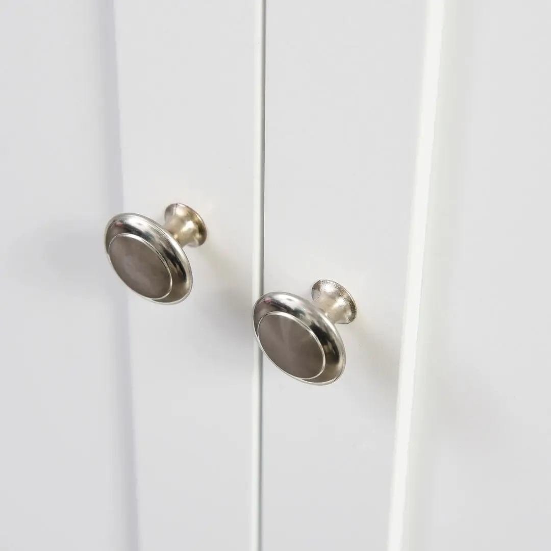 Dulap-carucior Homcom 801-163 89x45x89 cm (White/Oak)