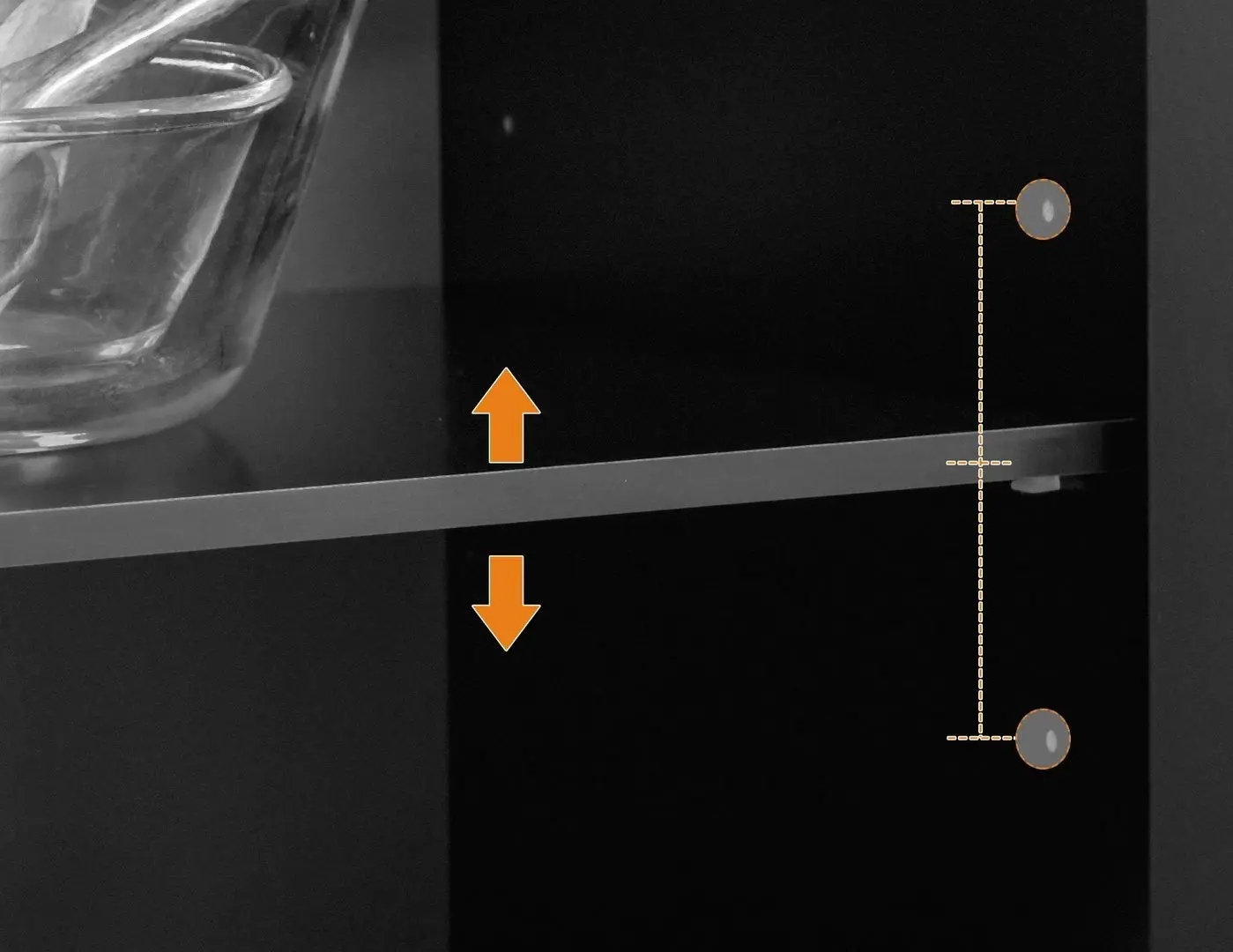 Dulap-carucior Homcom 801-203V00BK 104x46x91 cm (Black/Oak)