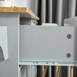 Dulap-carucior Homcom 801-204GY 121x46x91 cm (Grey/Oak) Thumb