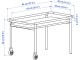 Masa de servit Ikea Brannboll (Aspect Frasin/Alb)