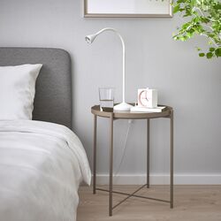 Masa servit Ikea Gladom 45x53 (Gri Inchis-Bej) Thumb