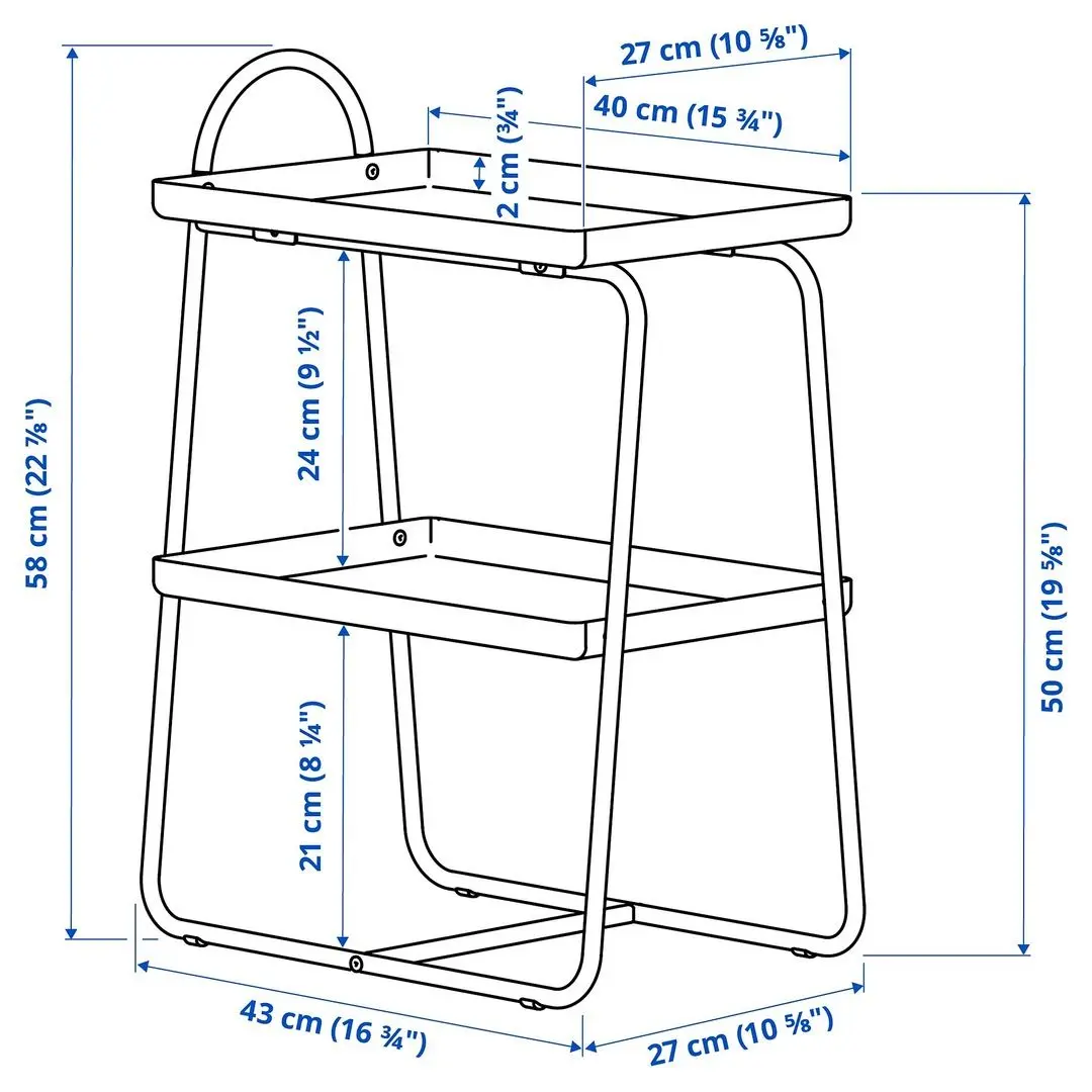 Стол сервировочный Ikea Hattasen (Светло-бежевый) - 6