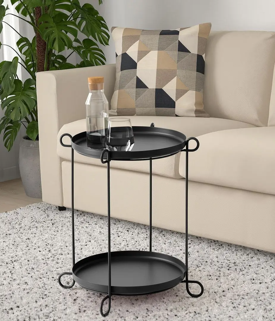 Masa servit Ikea Livelycke 50cm (Negru)