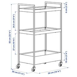 Masa de servit Ikea Nissafors 50.5x30x83 (Verde Deschis) Thumb
