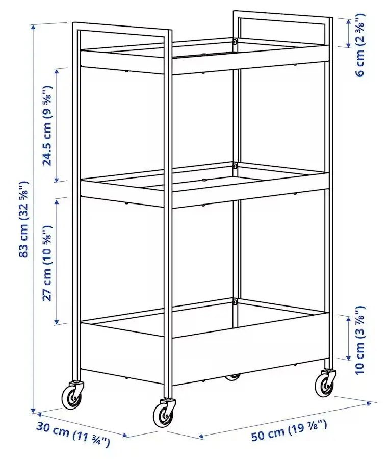 Masa de servit Ikea Nissafors 50.5x30x83 (Verde Deschis)