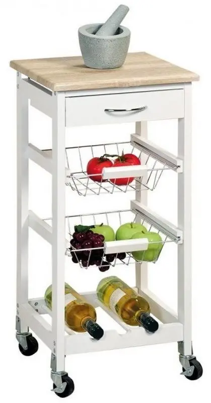 Сервировочная тележка Kesper 25814 (White) - 2