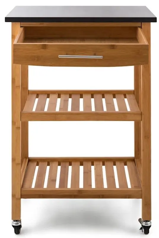 Carucior de servire Klarstein Tennessee (Natural/Black) - 4