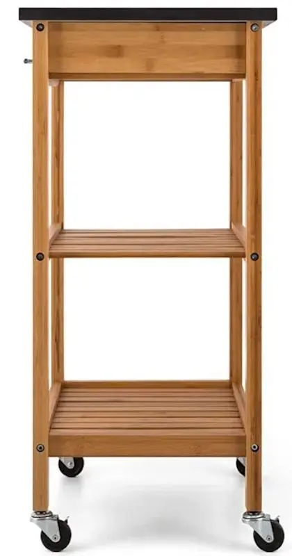 Carucior de servire Klarstein Tennessee (Natural/Black) - 8