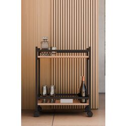 Masa de servit Prestige 60x34x76 sectie pentru sticle (Pine/Black) Thumb