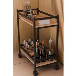 Masa de servit Prestige 60x34x76 sectie pentru sticle (Pine/Black) Thumb