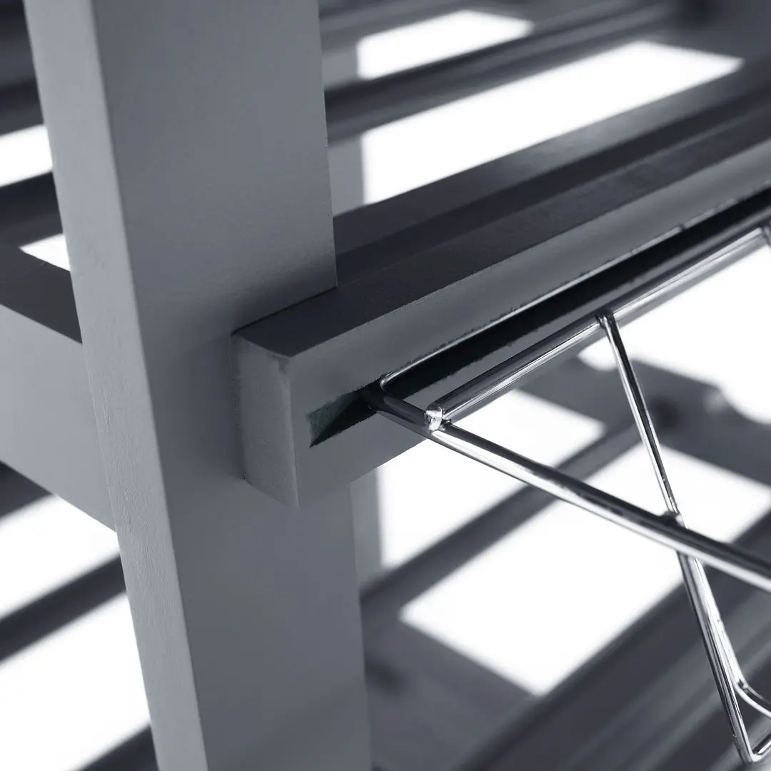 Carucior de servire Tempo Kondela Barabe (Gray/Natural)