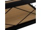 Carucior de servire Tempo Kondela Vinita (Light Oak/Black)