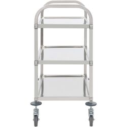 Carucior de servire VidaXL 50914 (Silver) Thumb