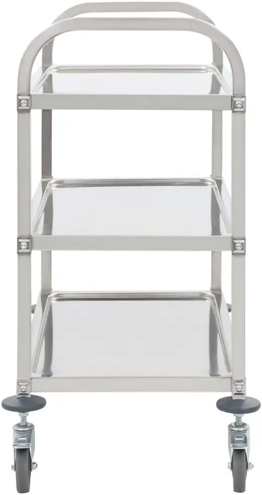 Carucior de servire VidaXL 50914 (Silver)