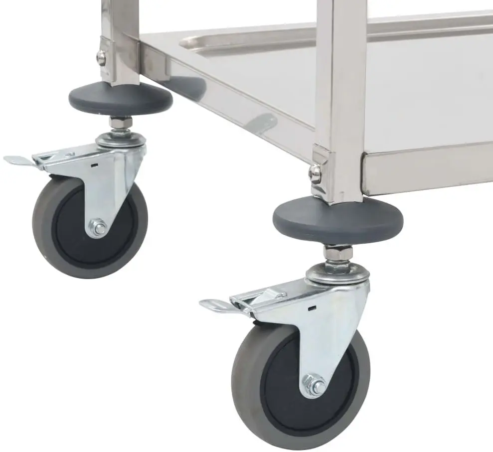 Carucior de servire VidaXL 50914 (Silver)