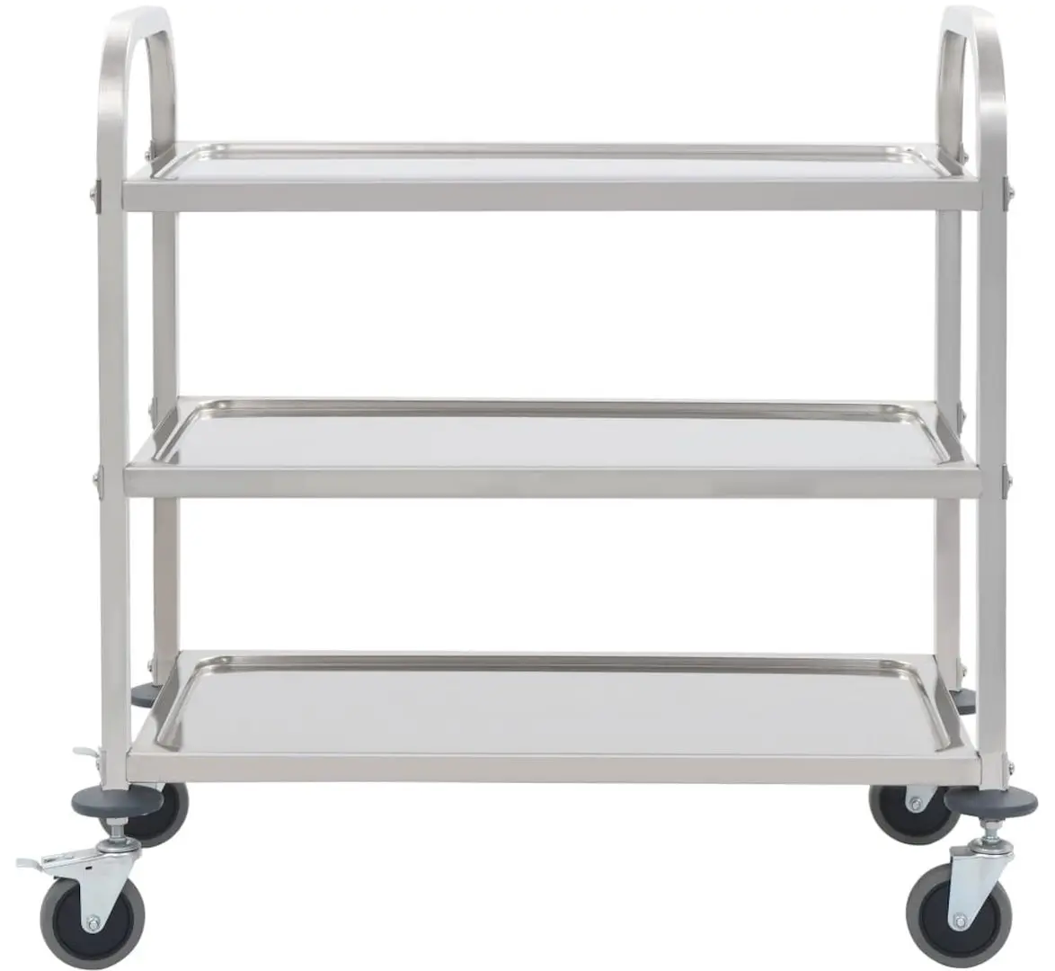 Carucior de servire VidaXL 50915 (Silver)