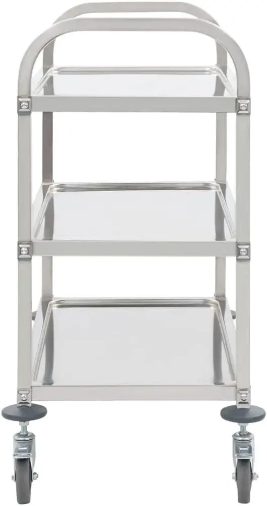 Carucior de servire VidaXL 50915 (Silver)