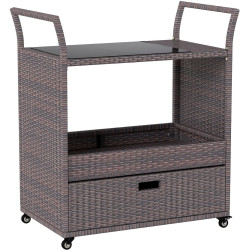 Carucior de servire Costway HW74910 (Brown) Thumb