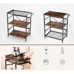 Сервировочная тележка Costway KC56974CF (Brown) Thumb