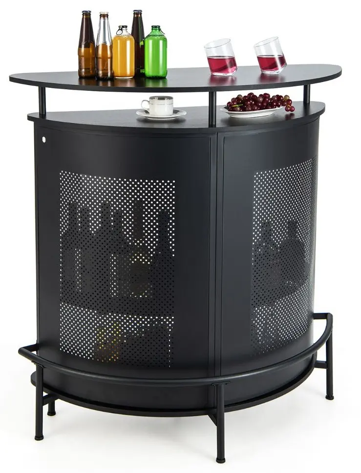 Сервировочный столик Costway JV10835DK (Black)