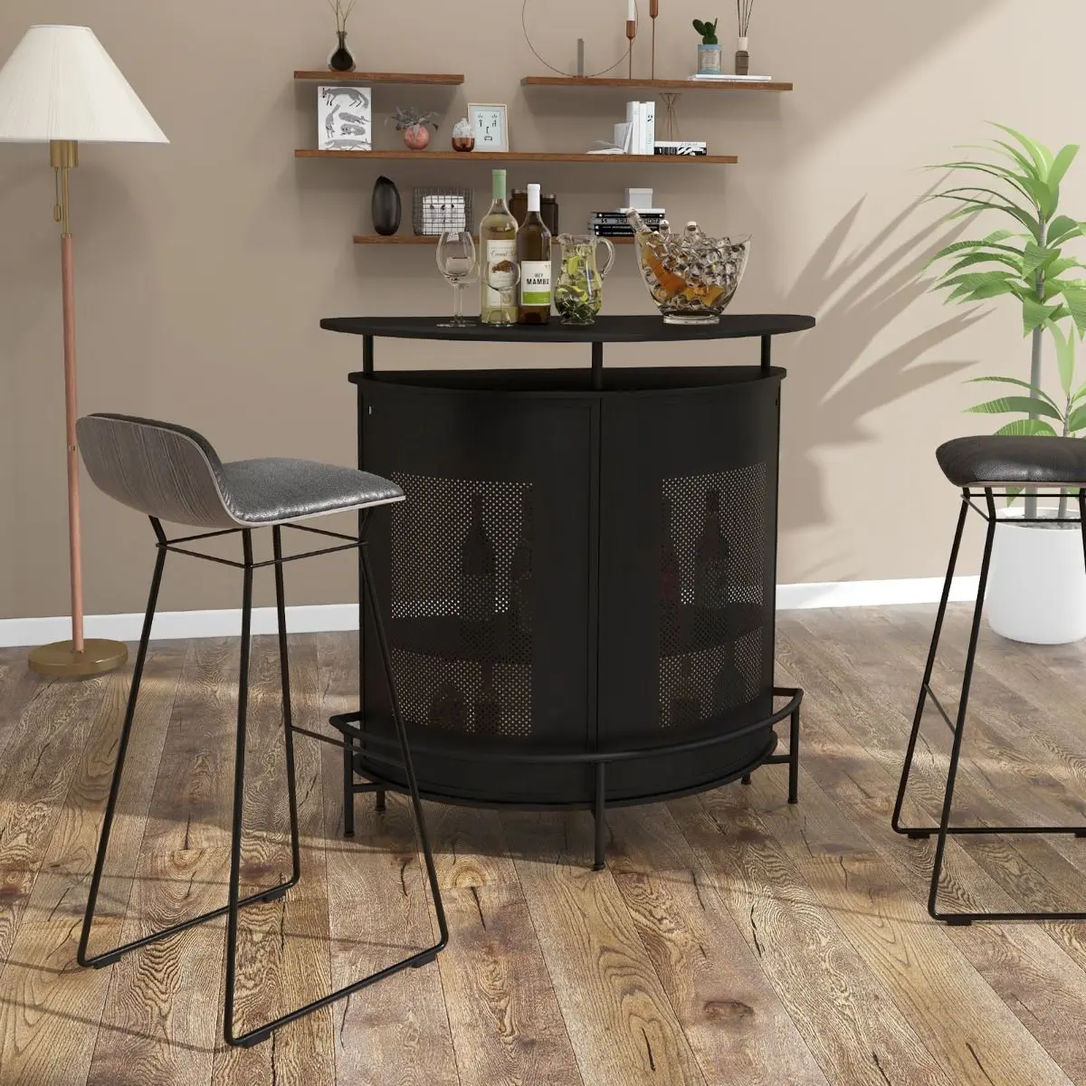 Сервировочный столик Costway JV10835DK (Black)