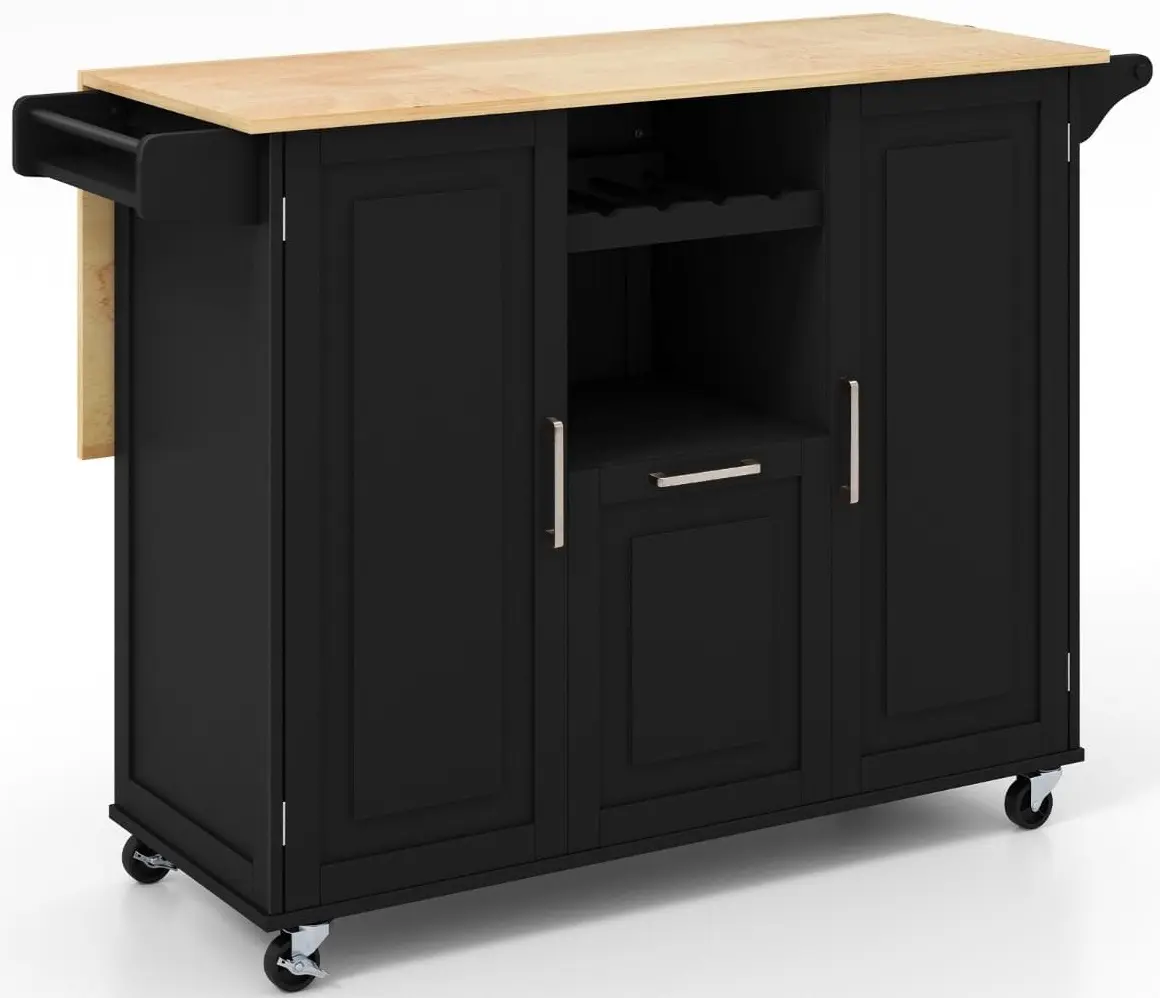 Dulap-carucior Costway KC57824BK (Black)