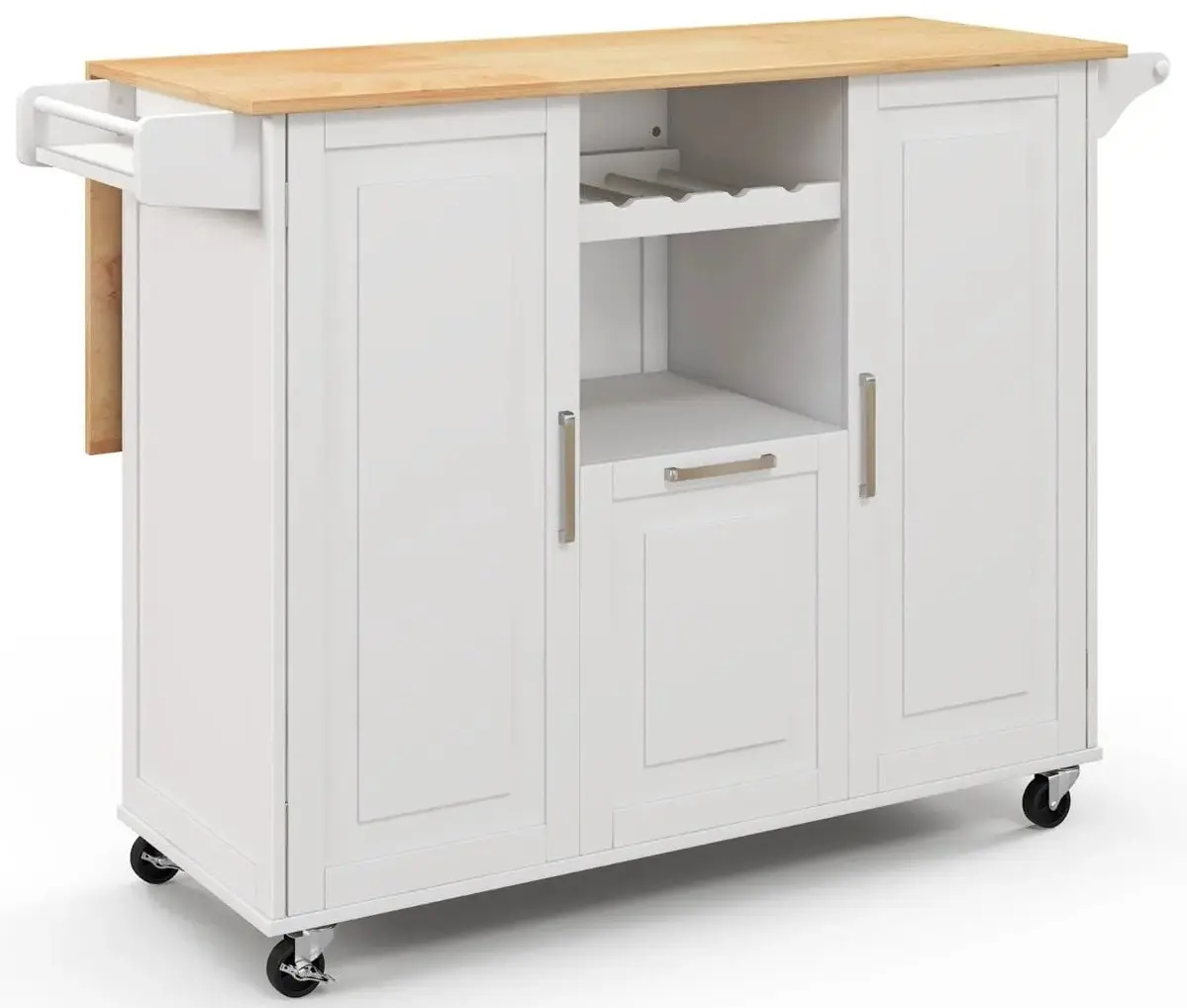 Dulap-carucior Costway KC57824WH (White)