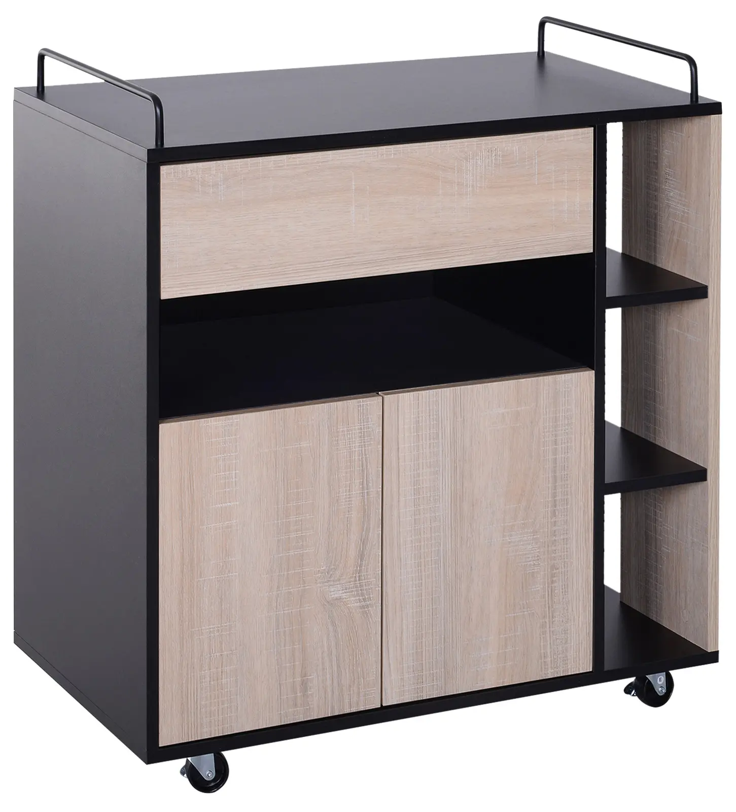 Сервировочная тележка Homcom 801-077 (Oak/Black) - 2