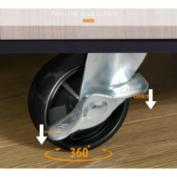 Сервировочная тележка Homcom 801-077 (Oak/Black) Thumb