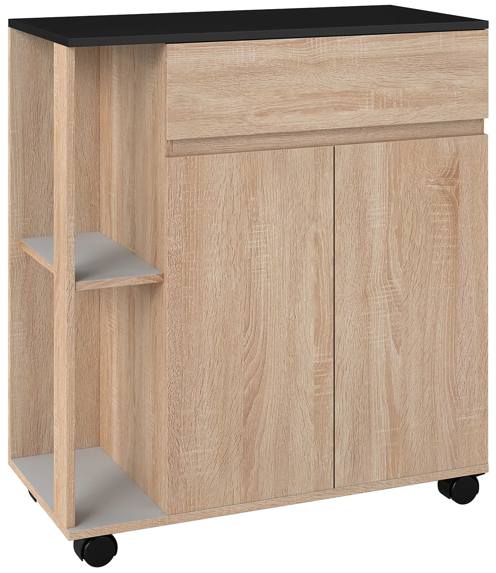 Сервировочная тележка Homcom 801-078 (Oak/Black) - 2