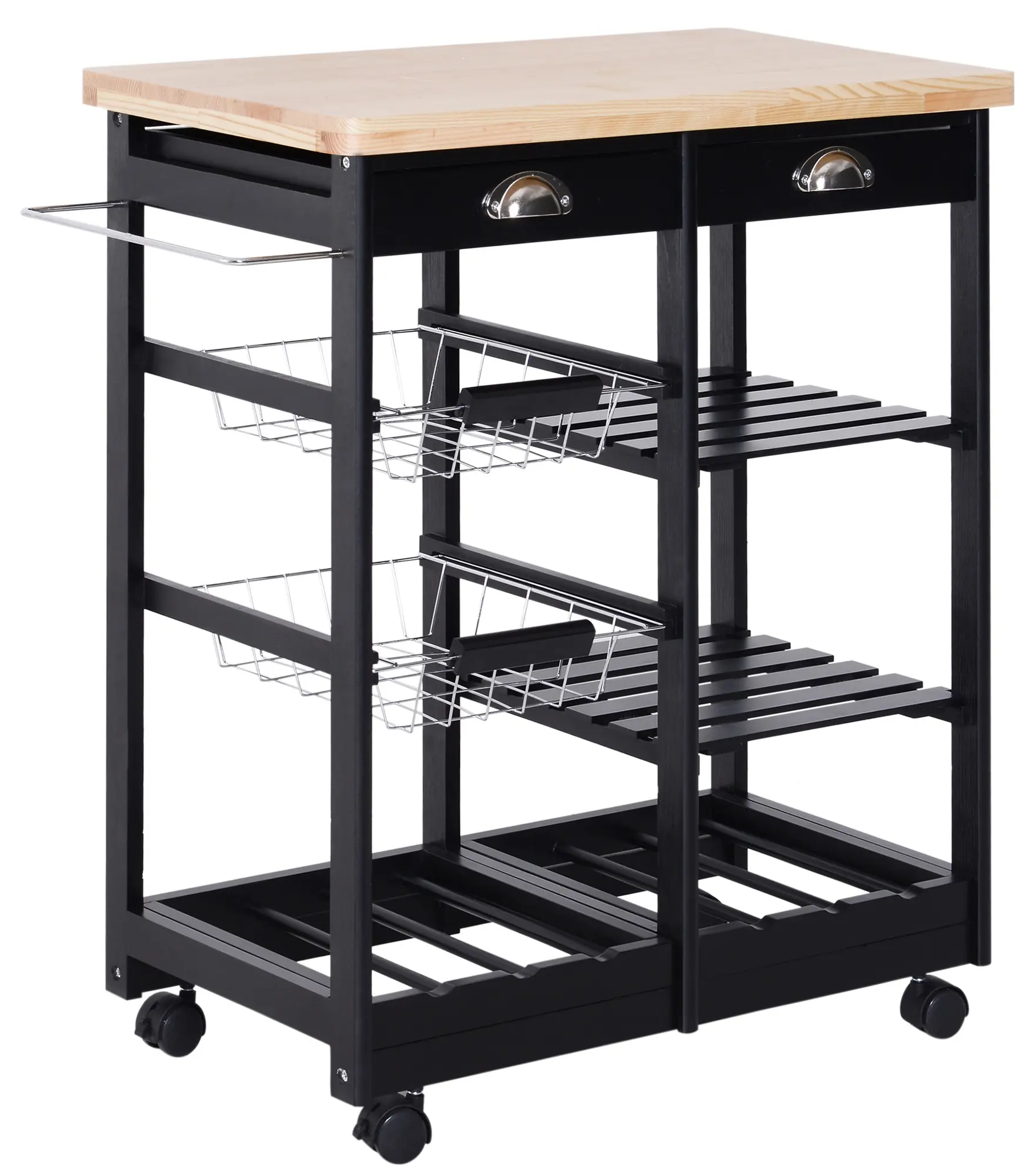 Сервировочная тележка Homcom 801-079BK (Black) - 2