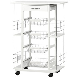 Сервировочная тележка Homcom 801-122WT (White) Thumb