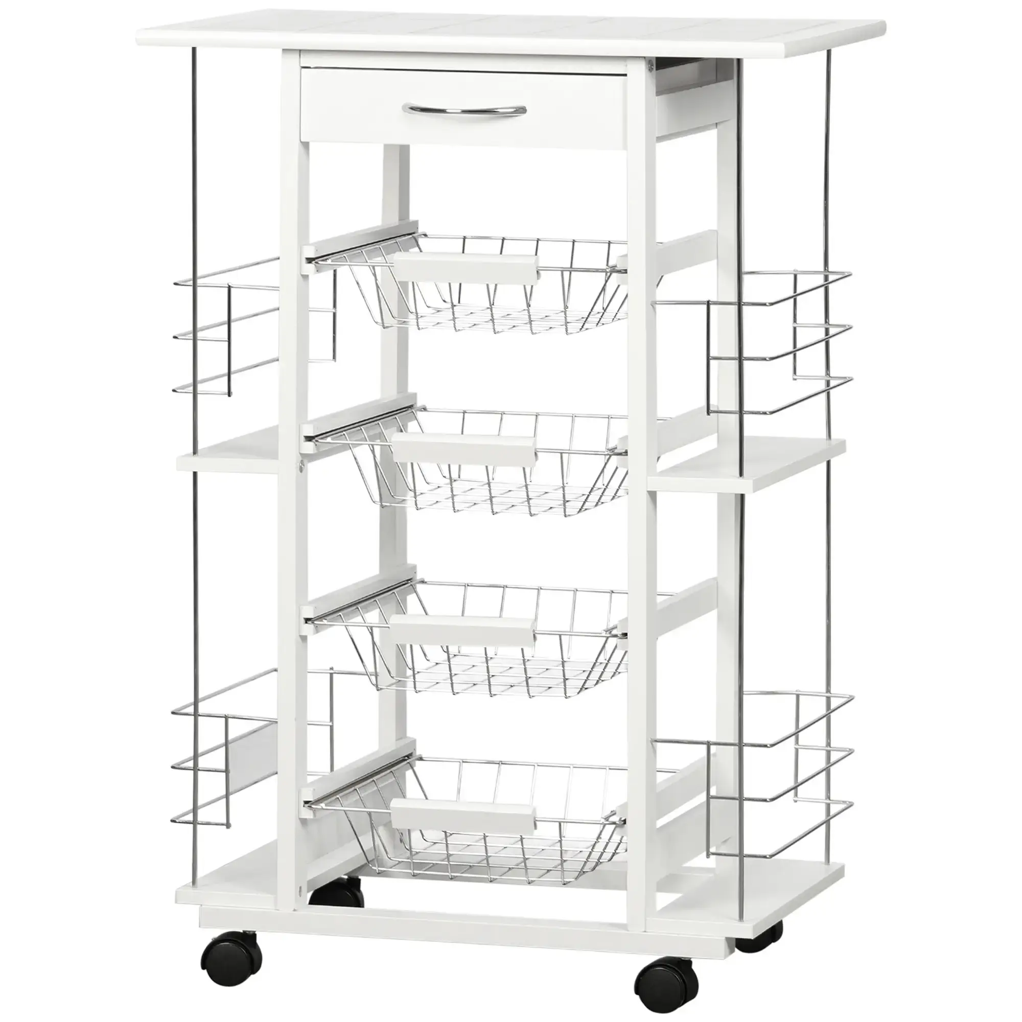 Сервировочная тележка Homcom 801-122WT (White) - 2