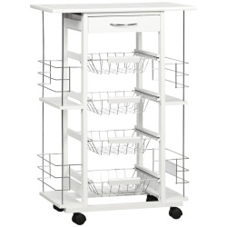 Сервировочная тележка Homcom 801-122WT (White) Thumb