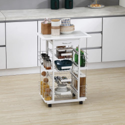 Сервировочная тележка Homcom 801-122WT (White)