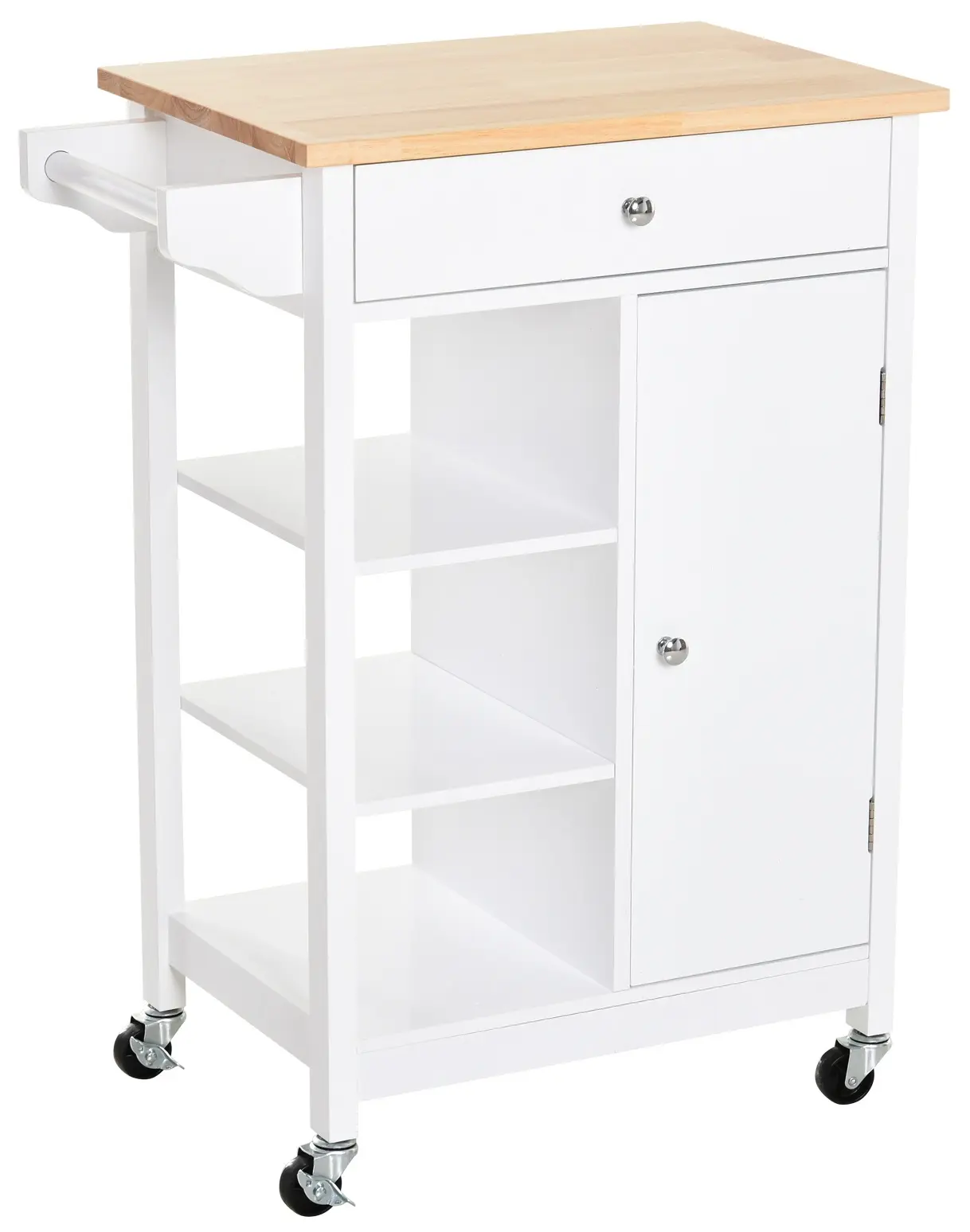 Сервировочная тележка Homcom 801-126 (White/Natural) - 2