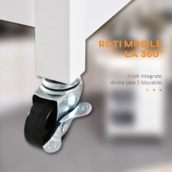 Сервировочная тележка Homcom 801-126 (White/Natural) Thumb