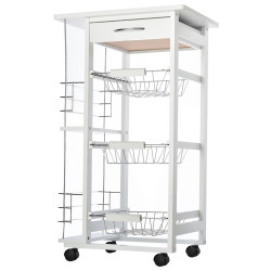 Сервировочная тележка Homcom 801-130WT (White) Thumb