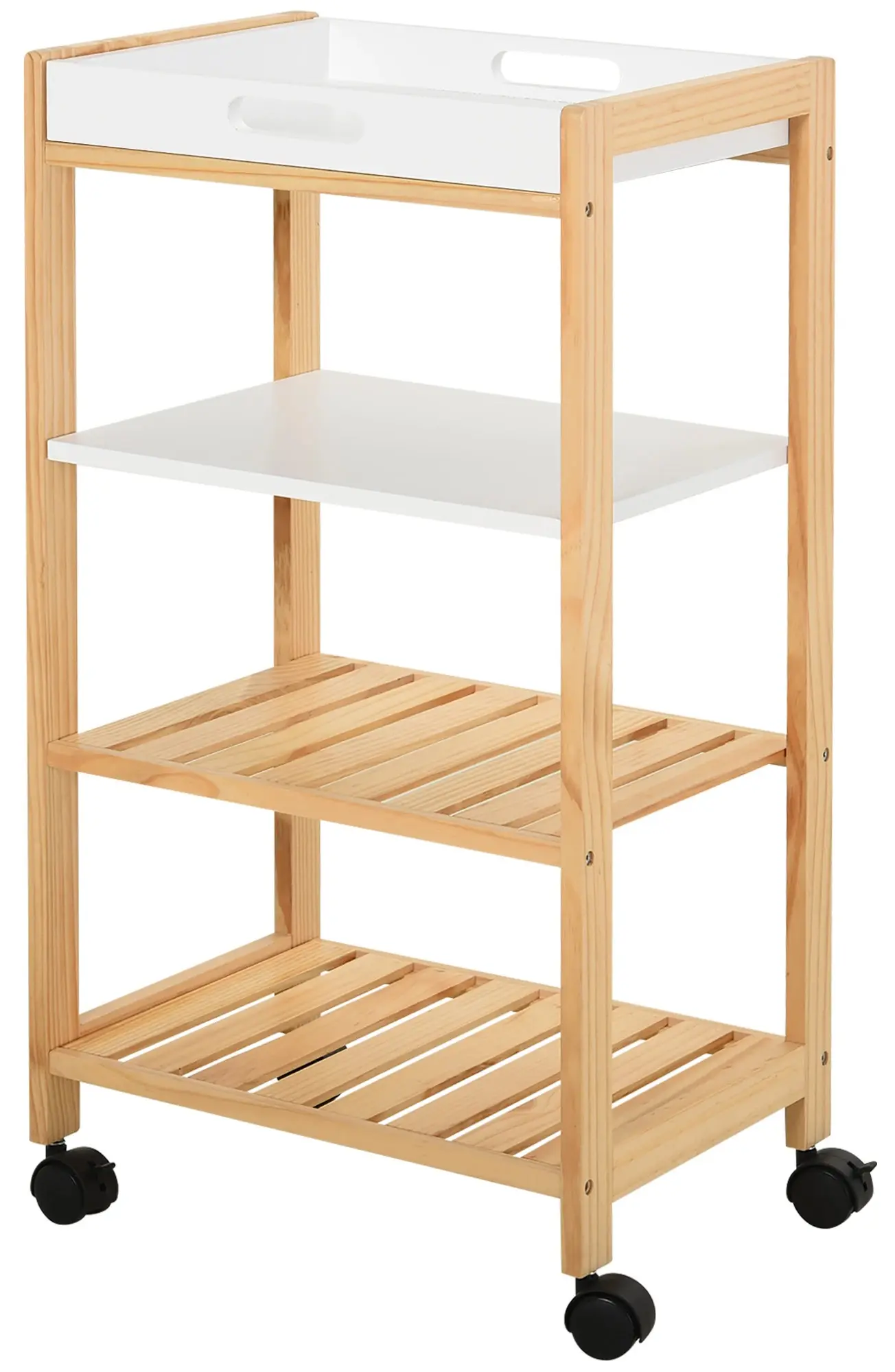 Сервировочная тележка Homcom 801-131 (Natural/White) - 3