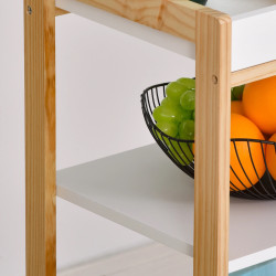 Сервировочная тележка Homcom 801-131 (Natural/White) Thumb