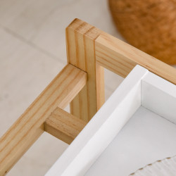 Сервировочная тележка Homcom 801-131 (Natural/White) Thumb